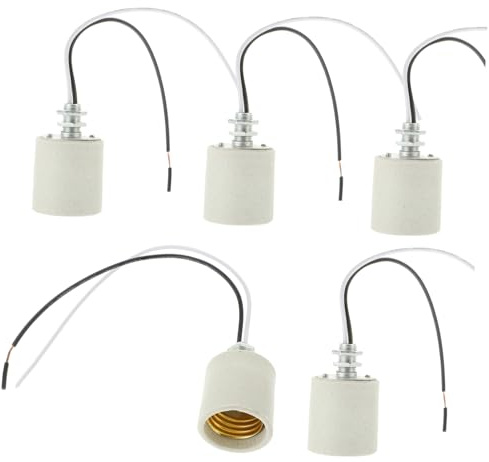 Alipis 5 Pezzi Portalampada Resistente Al Calore per Lampadine Base per Uso Ed Facile Installazione e Design