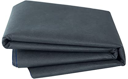 BioHelfer Abdeckplane, Holzabdeckung, wasserdicht + atmungsaktiv, Anti-Schimmel, Anthrazit,1,5m x 5m