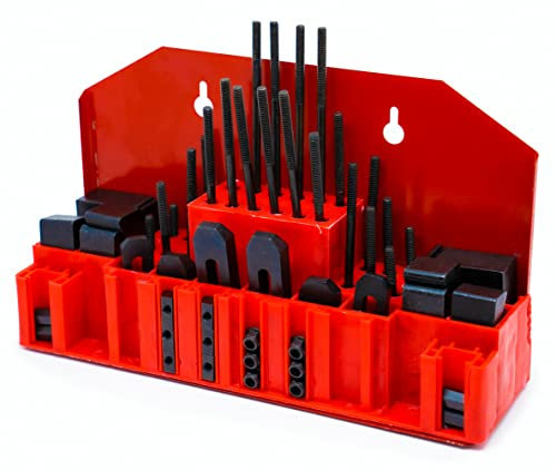 LLDSIMEX 52Pc T-Slot Clamping Kit Mill Machinist Set Table Slots: M8