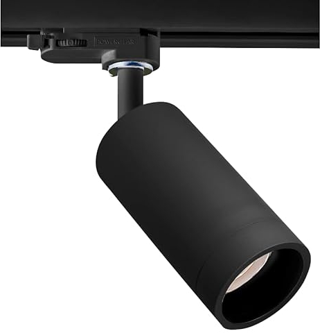 EINLICHT Schienen Strahler schwenkbar | MASTA | GU10 Deckenspot Deckenstrahler für Schienensystem 3-Phasen ØxL 54x100mm einstellbar, Schwarz