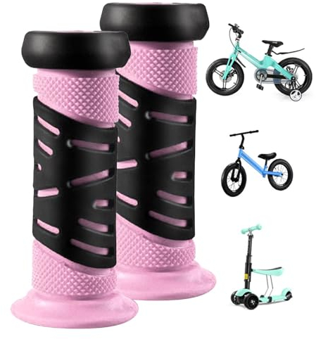 lanliflying Weiche Fahrradgriffe – Gummi-Fahrradgriffe, weiche Fahrradgriffe – Kinder-Fahrradgriffe, rutschfeste Gummi-Lenkergriffe für verbesserten Fahrkomfort