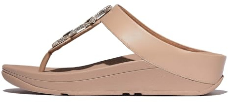 Fitflop FINO CRYSTAL-CHAIN LEATHER TOE-POST SANDALS
