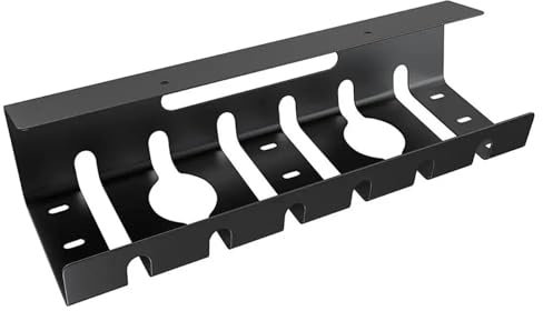 Bandeja Portacables Bajo La Mesa Bandeja de cables debajo del escritorio Bandeja de gestión de cables de metal Accesorios de escritorio de pie Soporte de cables Canal en U Instalación de tornillos Ban