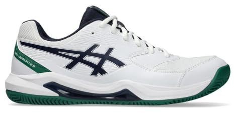 ASICS Herren Gel-Dedicate 8 Clay Sneaker, White Midnight, 44.5 EU