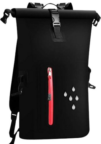 Mochila Impermeable de 25 L, Flotador de Saco seco, Cierre Enrollable, compresión Seca con Correas de Hombro para Todas Las Actividades de Deportes acuáticos, Canoa, Kayak, Rafting, esquí,