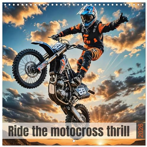 Ride the motocross thrill (Wall Calendar 2026 12 x 24 / 30 x 60 cm (open)) CALVENDO 12 Month Wall Calendar