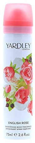 Three Packs of Yardley English Rose Body Spray 75ml by Yardley