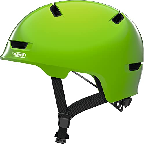 ABUS 81753 Fahrradhelm, Grün (Shiny green), M (54-58 cm)