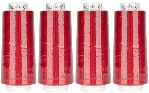 Amann Mettler Trojalock Overlockgarn Nähgarn, gesponnener Zweifachzwirn, für alle gängigen Overlock-Maschinen, Neue Trendige Farben 4 x 2500 m (8492)