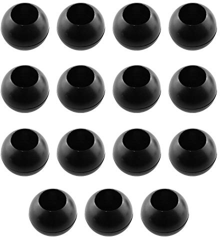 JCBIZ 15pcs 8mm Plastic Ball for Elastic Rope Multi-Function Tent Jump Bed Fixed Binding Ball Rubber Rope Ball Head Bungee Toggle Balls Hardened Plastic End Locks