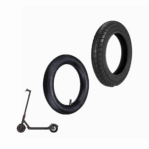 Kit Ruedas 10 Pulgadas compatible con Patinete Xiaomi m365 y Pro, cámaras aire de ruedas rueda patinete xiaomi (Rueda+Camara)