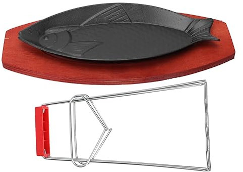 IMIKEYA 1satz Kreative Fischform Grillpfanne Antihaft Eisenpfanne Für Steak Und Fisch Leicht Und Tragbar Für Bbq Und Heimküche Wärmeverteilung