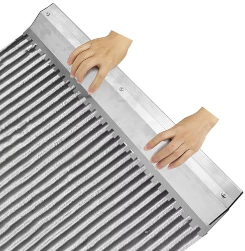 2 Pack 24 Inch Large Tile Trowel, Tile Tools, 2/5 x 2/5 Square Notch Stainless Steel Masonry Trowel for Large Tiles Flooring & Tiling Masonry Hand Trowel