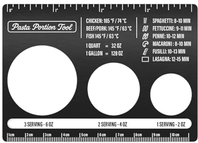 Porzionatore di Spaghetti | Misurazione Pasta Righello Pratico,Righello di Misura per Spaghetti,per Casa Ristorante Appartamento Cucina Preparazione Pasti Cena