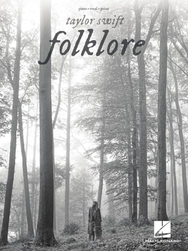 Taylor Swift Folklore Songbook | Piano/Vocal/Guitar Sheet Music Book | 17 Songs from the Grammy Winning Album | P/V/G Arrangements with Lyrics and Chords | Music Book for Fans Students Teachers