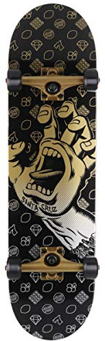 Santa Cruz Jackpot Hand Large Complete Skateboard,Multicolored,8.25 L x 31.5 W