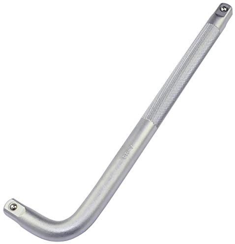 AERZETIX - Brazo Palanca de Fuerza para Llave de Vaso - Mango en L - 1/2x260mm - en Acero CR-V - Color Plata - C47134