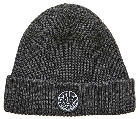 RIP CURL Mens Icons Reg Beanie Hat - black - Make a statement with our Icons Reg Beanie - Regular Fit - Mid roll