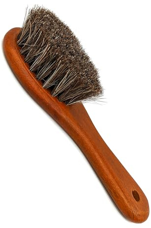 Eson Beard Brush, Premium Beech Wood Handle Beard Straightener for Men, Stiff Boar Bristle Beard Brush for Men to Soften & Promote Growth, Works with Natural Oils,Balm (Paddle Horse Hair 15x3cm)