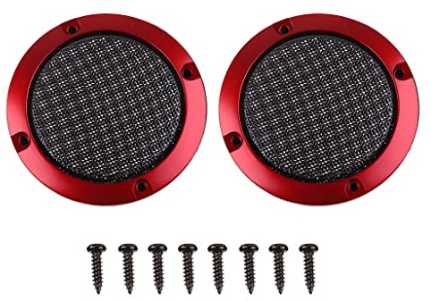 Griglia per auto, copertura in rete, protezione per subwoofer, rete di ricambio, accessori con protezione nera