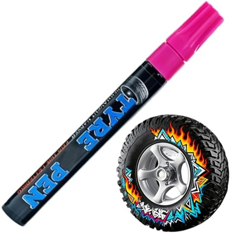Generico Marqueur De Peinture Pour Pneus,Permanent Résistant Aux Intempéries Effaçable Marqueur Pour Dessin De Pneus | Stylo D'écriture Sur Jantes De Voiture Et - Pour Moto Vélo Bicyclette Met