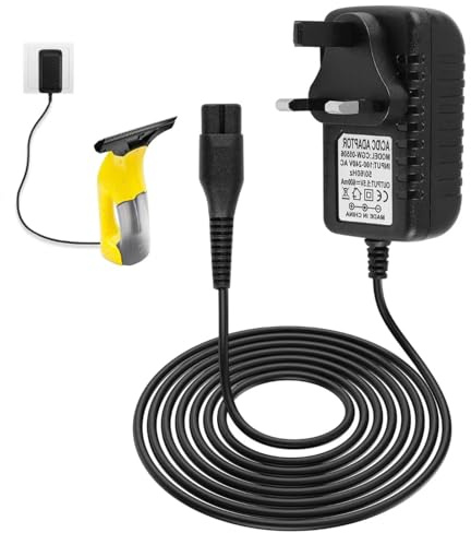 Charger for Karcher Window Vac Cleaner – Fast Charging Power Adapter Compatible with Karcher WV2 WV1 WV5 WV50 WV55 WV60 WV70 Window Vacuum Cleaner – Safe & Stable Replacement Charger for Home Cleaning