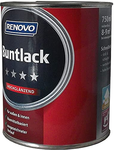 Buntlack 125 ml RAL 1021 Rapsgelb Hochglänzend Renovo