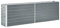 Tidyard Pflanzkübel Pflanzgefäß Blumenkübel Pflanzkasten Blumenkasten Blumentopf Metall Pflanzbeet, 240x40x77 cm Verzinkter Stahl Grau