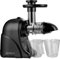 Nebula Aura Slow Masticating Horizontal Juicer | Cold Press Juicer for Whole Fruit & Vegetables | Ultra Quiet 7-Stage Extraction Machine, 60 RPM | Easy Clean, Dishwasher Safe | Black