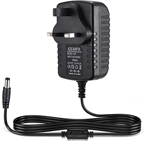 TOBWOLF 12V 2A Power Supply Adapter, DC 12V 24W Switching Power Adapter, AC 100V-240V to DC 12 Volt 2 Amp Universal Switching Transformer, 5.5 x 2.5mm Plug for 3D Printer, CCTV Camera