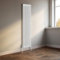 NRG Column Radiator Gloss White 1800x470mm Double Traditional Cast Iron Style Heater Interior Designer Vertical Bathroom Radiators