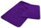 VELVETIO Bath Mat Set 2 Piece Machine Washable for Bathroom, Jacquard Greek Non Slip Quick Dry Shower Rugs & Bathtub Mats, Highly Water Absorbent 100% Polypropylene Toilet Rug Sets, Purple