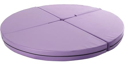 Tapis de pole dance pliable rond de 10 cm à 120 cm de diamètre - Tapis de sol antidérapant avec ouverture pour barre de pole dance - Tapis de protection carré - Accessoire de gymnastique et de fitness