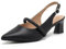 DADAWEN Women's Pointed Toe Slingback Kitten Heel Pumps Rhinestone Dress Court Shoes Black 7 UK