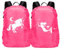 Mayoii 2pcs Regenschutz 35L Reflexion Regenschutz Step by Step Schulranzen Wasserdicht Regenschutz Schulranzen (Einhorn and Meerjungfrau)