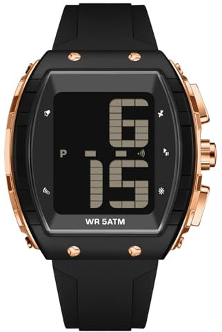 findtime Digital Watch for Seniors English Time-Telling Extra Large Numbers Display Alarm Waterproof Wrist Watches for Elderly Visually & Hearing Impaired Easy to Read Watches for Men Women