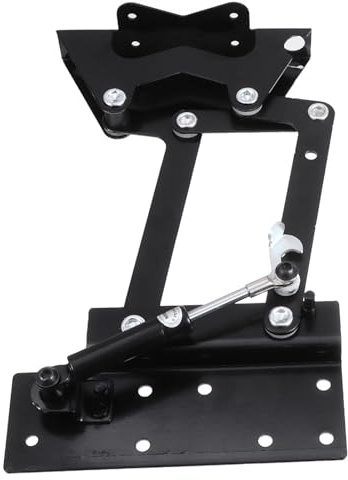 Tofficu Charnière pour Table Basse Relevable Noire en Acier Laminé à Froid Cadre de Levage Robuste et Support à Levée Lente pour Projet Maison Plusieurs styles