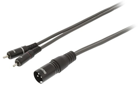 Sweex SWOP15200E50 cavo audio 5 m XLR (3-pin) 2 x RCA Nero
