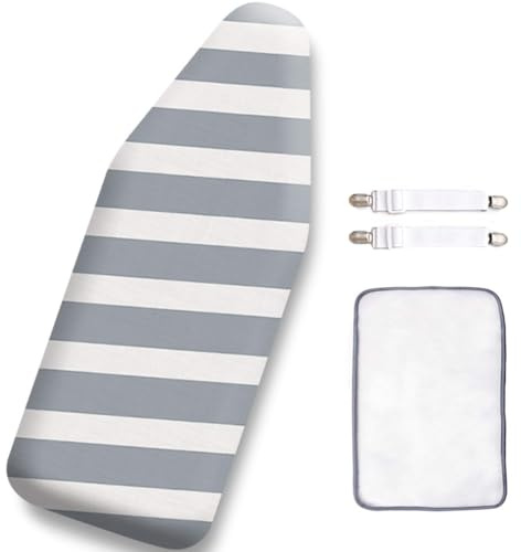 SheeChung 12.5x32 Small Ironing Board Cover and Pad,Extra Thick Padding