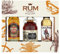 A Selection of Spiced Rum Miniture Gift Set, including 3 x 5cl bottles. Admiral's Old J, Kraken and Dead Man's Fingers Miniture. Perfect for Rum Lovers Christmas and Birthdays
