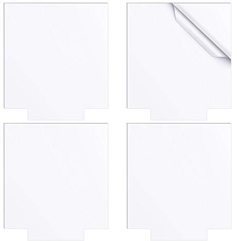 4 Stück Klare Acrylplatten Glasplatten 4 mm Dicke Kunststoff Acrylscheibe zum Laserschneiden Transparente Acrylplatte mit Schutzpapier für Bilderrahmen LED Lichtsockel Schilder DIY Handwerk
