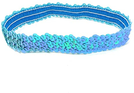 Aqua Womens Sequin Polyester Fancy Dress Headband 38 x 3cm