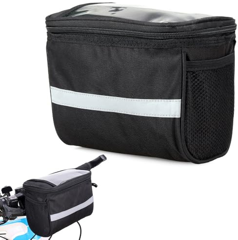 Sacoche de guidon Verk Group pour E-Bike et vélo | Support de téléphone portable | Accessoire de vélo - Sacoches de vélo transparentes pour votre guidon Sacoche de guidon Verk Group pour E-Bike et