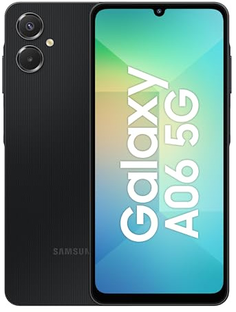 Samsung Galaxy A06 5G (Black, 6GB RAM, 128GB Storage) | 50MP Dual Camera | 4 Gen OS Upgrades | IP54 Rating | Voice Focus