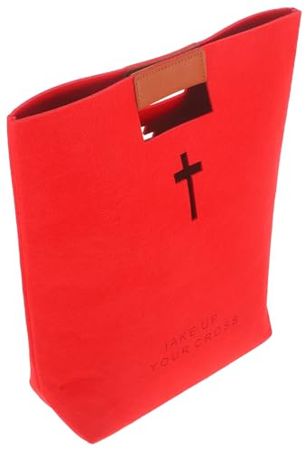 Healeved Borsa in Feltro per Bibbia Grande Multifunzione Manico Borsa Portatile per e Viaggio Custodia Portaoggetti per Esterno e Ufficio 35X24X9 CM