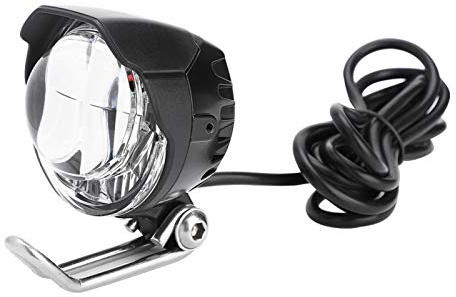 Electric Bicycle Headlight Front Light & Horn 2 in 1 Horn LED Head Light Front Bright Lamp 12V-80V for Electric Bike Scooter Moped