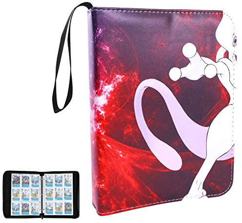 Porte Carte à Collectionner, Classeur Cartes 50 Pages Capacité de 400 Cartes pour MTG Magic/GX EX/Vmax/Ninjago Carte/ACNH Album Carte