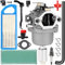 ZAMDOE 799727 698620 Sostituzione carburatore per Briggs & Stratton 794572 14HP 15HP 16HP 17HP 17,5 HP 18HP Intek Motori Trattore Tosaerba Nikki Carb con Filtro dell'Aria Candela