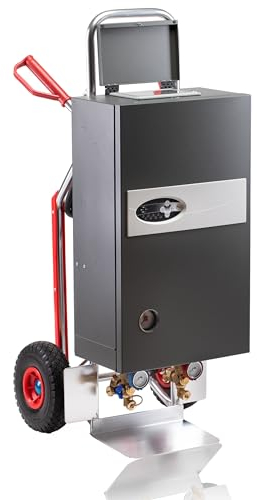 ASOSmobil 21e Plus Mobile Heizzentrale mit Estrich-Aufheizprogramm – Elektrische Bauheizung/Notheizung mit Touchdisplay und Vollautomatischer Leistungsanpassung – 21 kW & 10,5 kW