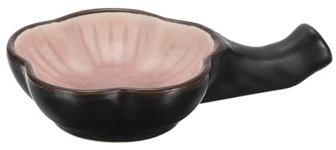 PATIKIL Piatto Inchiostro per Calligrafia Cinese e Giapponese, Ceramica, Supporto Inchiostro, Piatto per Acqua per Pittura Tradizionale, Pratica per Principianti, 1pz, Rosa